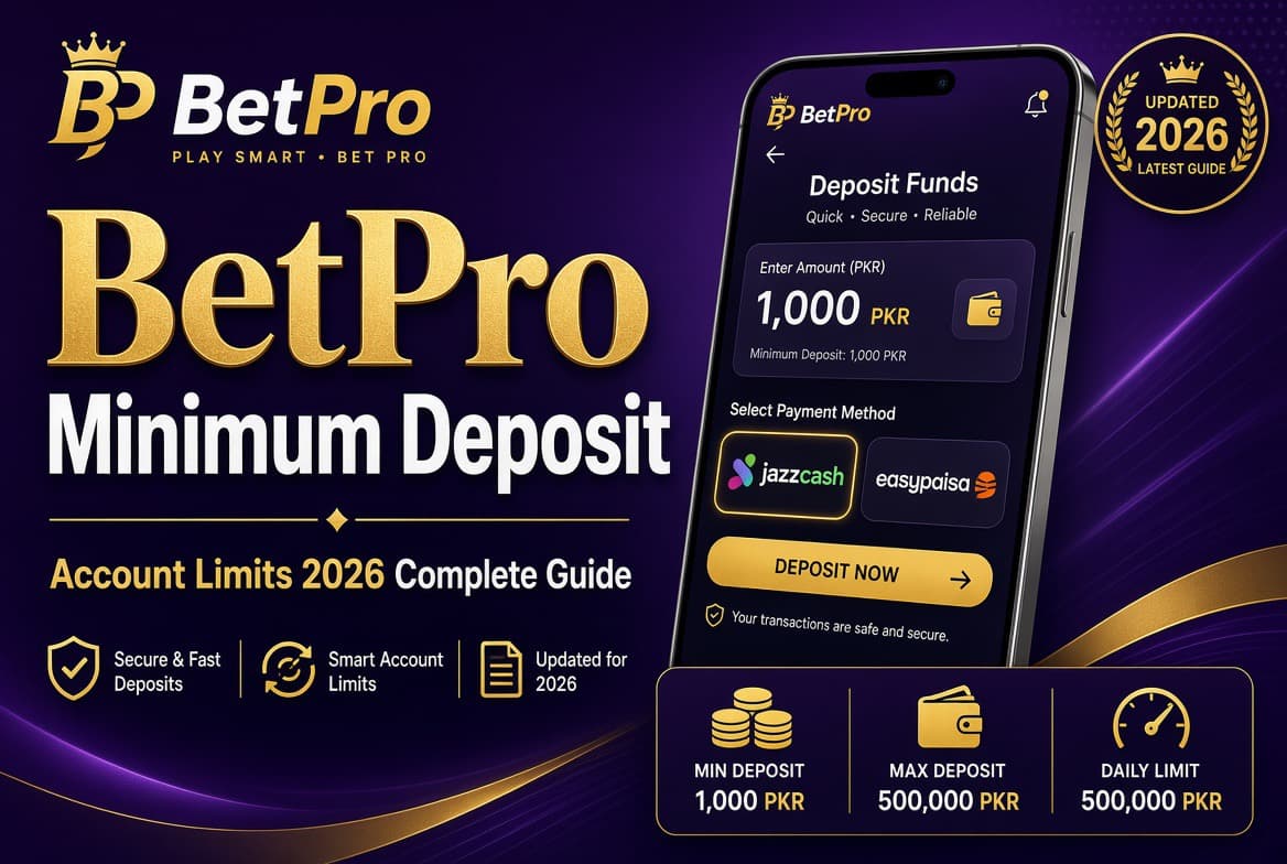 BetPro Minimum Deposit & Account Limits 2026 – Complete Guide