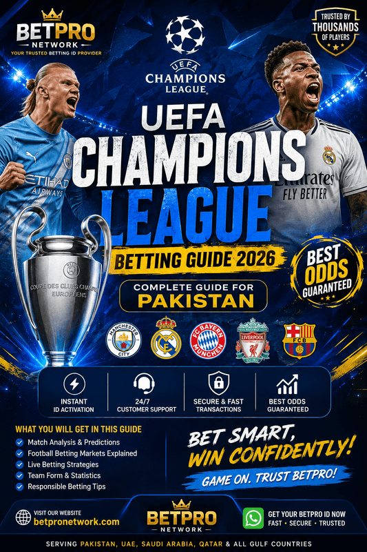 UEFA Champions League Betting Guide 2026 – Complete Guide for Pakistan