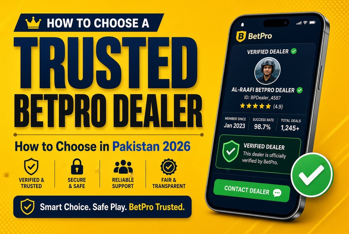 How to Choose a Trusted BetPro Dealer in Pakistan 2026