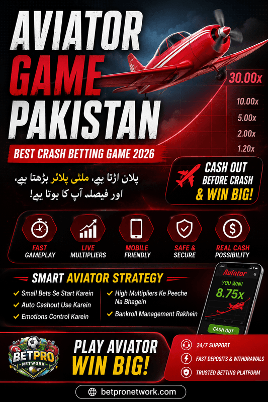 Aviator Game Pakistan 2026 – Best Online Crash Betting Guide
